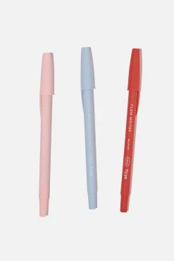 Typo Black Ink Flow Writer Pen 3Pk