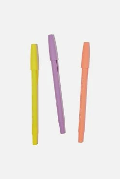 Typo Blue Ink Flow Writer Pen 3Pk