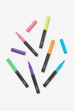 Typo Hexe Brush Markers 6Pk