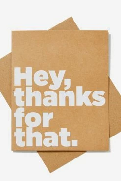 Typo Thank You Card